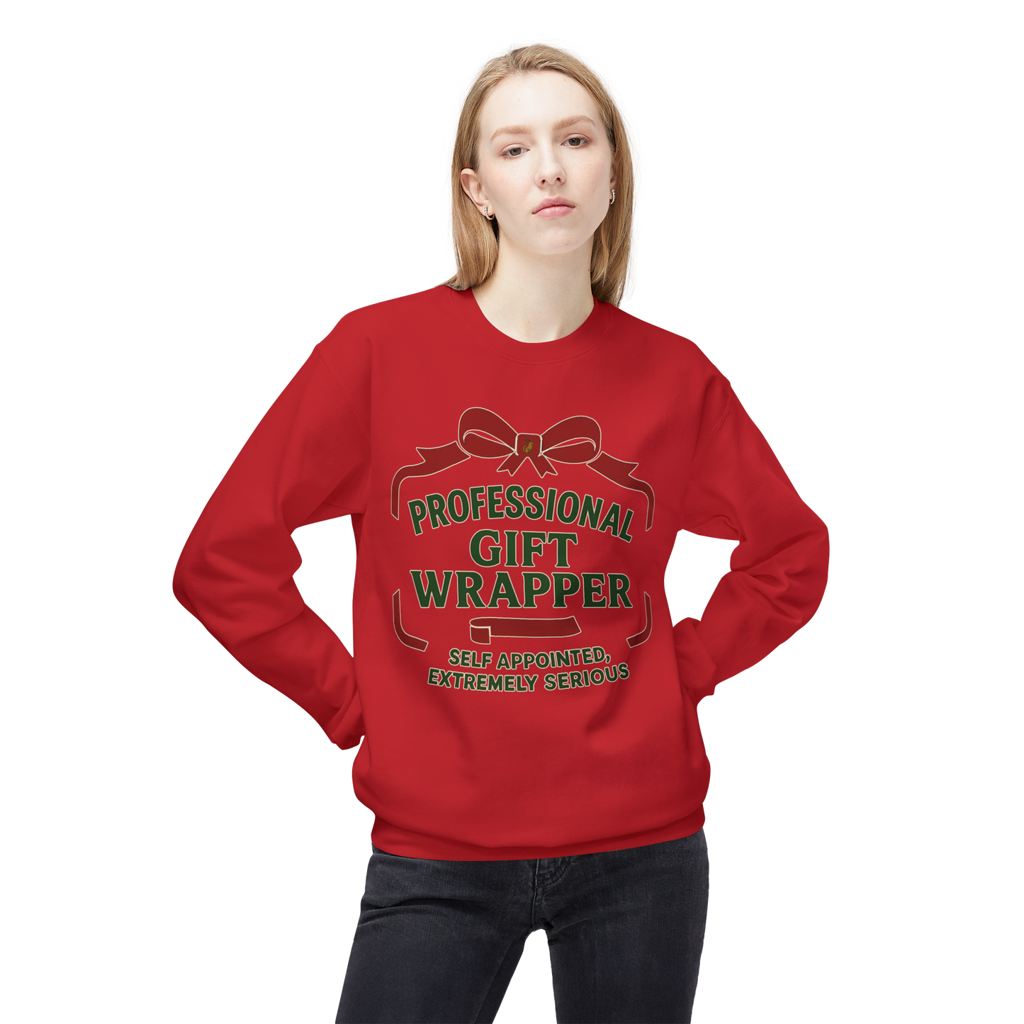 Professional Gift Wrapper - Cozy Crewneck Sweatshirt
