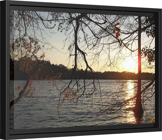 Evening Stillness, Framed Matte Canvas Print