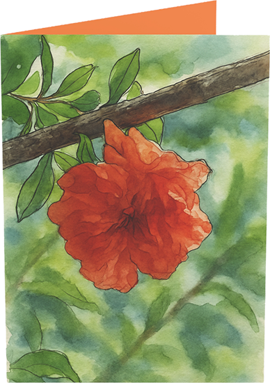 Floral Watercolor Greeting Cards - Set of 1, 10, or 50